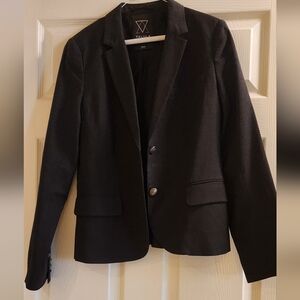 Talula Aritzia Charcoal Lined Woolen Blend Blazer